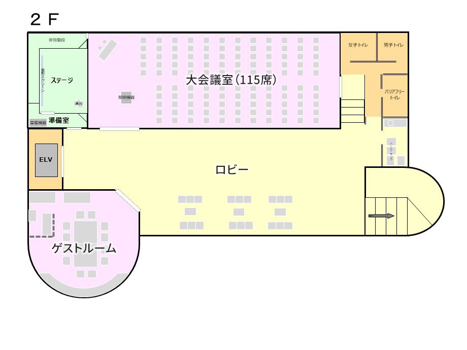 施設見取図 2F